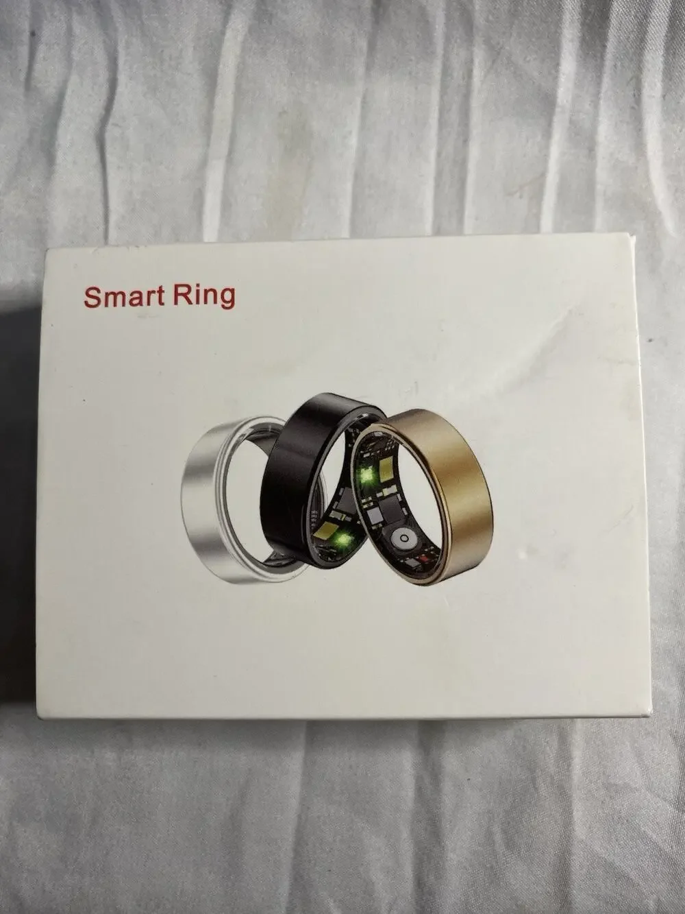 Smart Ring Size 11 Gold Fitness Heart Rate Sleep Tracker Waterproof R1004 Pro